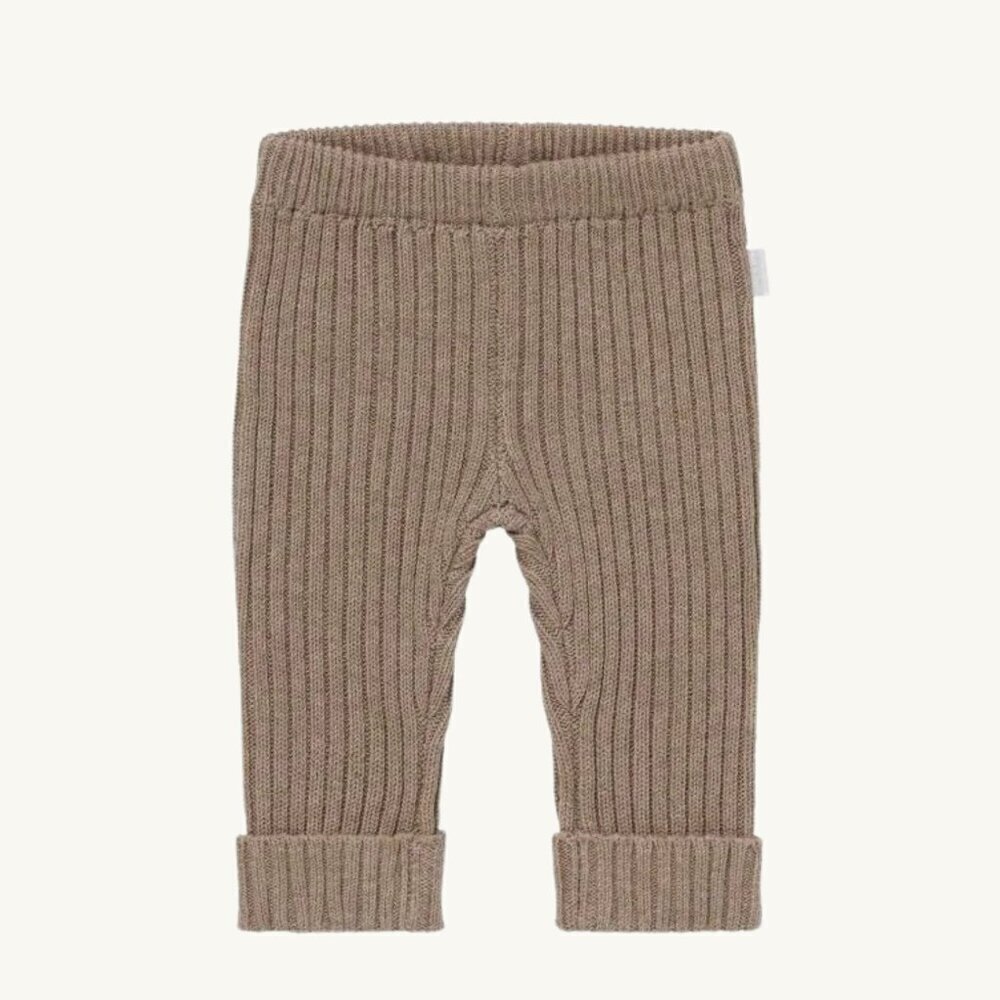 NWT - Organic knitted taupe leggings​​​​​